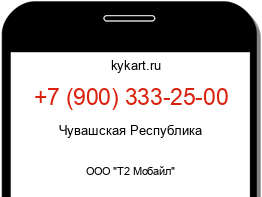 Информация о номере телефона +7 (900) 333-25-00: регион, оператор