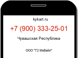 Информация о номере телефона +7 (900) 333-25-01: регион, оператор