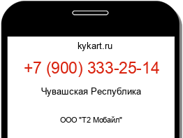 Информация о номере телефона +7 (900) 333-25-14: регион, оператор