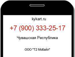 Информация о номере телефона +7 (900) 333-25-17: регион, оператор