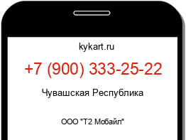 Информация о номере телефона +7 (900) 333-25-22: регион, оператор