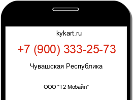 Информация о номере телефона +7 (900) 333-25-73: регион, оператор