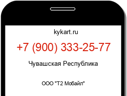 Информация о номере телефона +7 (900) 333-25-77: регион, оператор