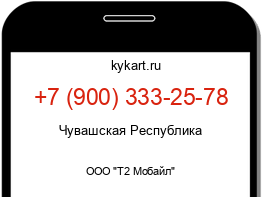 Информация о номере телефона +7 (900) 333-25-78: регион, оператор