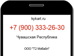 Информация о номере телефона +7 (900) 333-26-30: регион, оператор