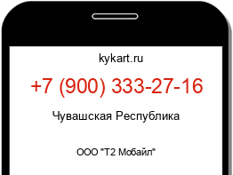 Информация о номере телефона +7 (900) 333-27-16: регион, оператор