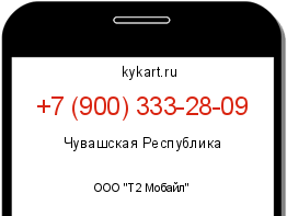 Информация о номере телефона +7 (900) 333-28-09: регион, оператор
