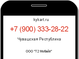 Информация о номере телефона +7 (900) 333-28-22: регион, оператор