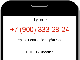 Информация о номере телефона +7 (900) 333-28-24: регион, оператор