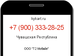 Информация о номере телефона +7 (900) 333-28-25: регион, оператор