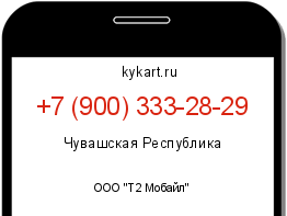 Информация о номере телефона +7 (900) 333-28-29: регион, оператор
