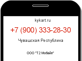 Информация о номере телефона +7 (900) 333-28-30: регион, оператор