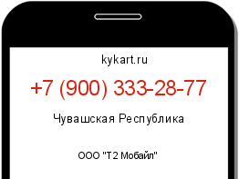 Информация о номере телефона +7 (900) 333-28-77: регион, оператор