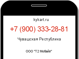 Информация о номере телефона +7 (900) 333-28-81: регион, оператор