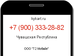 Информация о номере телефона +7 (900) 333-28-82: регион, оператор