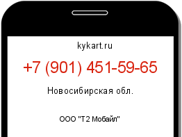 Информация о номере телефона +7 (901) 451-59-65: регион, оператор