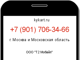 Информация о номере телефона +7 (901) 706-34-66: регион, оператор