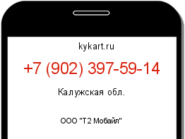 Информация о номере телефона +7 (902) 397-59-14: регион, оператор