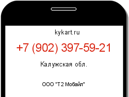 Информация о номере телефона +7 (902) 397-59-21: регион, оператор