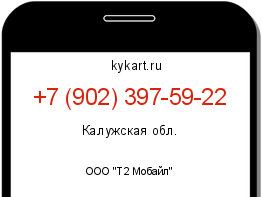 Информация о номере телефона +7 (902) 397-59-22: регион, оператор