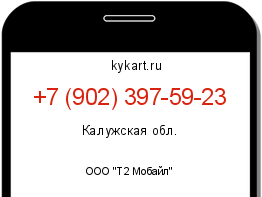 Информация о номере телефона +7 (902) 397-59-23: регион, оператор