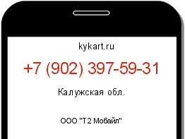 Информация о номере телефона +7 (902) 397-59-31: регион, оператор