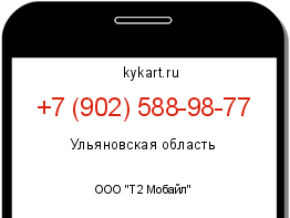 Информация о номере телефона +7 (902) 588-98-77: регион, оператор