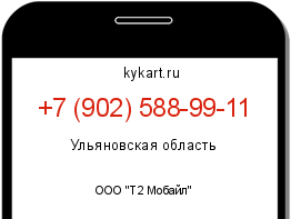Информация о номере телефона +7 (902) 588-99-11: регион, оператор
