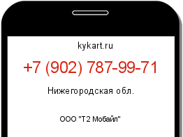 Информация о номере телефона +7 (902) 787-99-71: регион, оператор