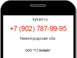 Информация о номере телефона +7 (902) 787-99-95: регион, оператор