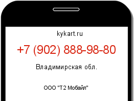 Информация о номере телефона +7 (902) 888-98-80: регион, оператор