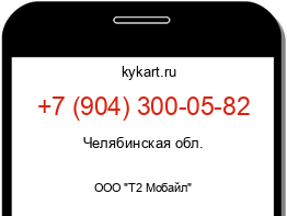 Информация о номере телефона +7 (904) 300-05-82: регион, оператор