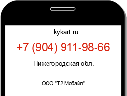 Информация о номере телефона +7 (904) 911-98-66: регион, оператор