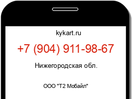 Информация о номере телефона +7 (904) 911-98-67: регион, оператор