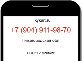 Информация о номере телефона +7 (904) 911-98-70: регион, оператор