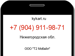 Информация о номере телефона +7 (904) 911-98-71: регион, оператор