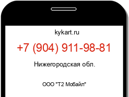 Информация о номере телефона +7 (904) 911-98-81: регион, оператор