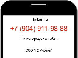 Информация о номере телефона +7 (904) 911-98-88: регион, оператор