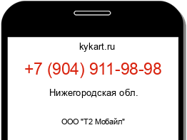 Информация о номере телефона +7 (904) 911-98-98: регион, оператор