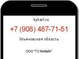 Информация о номере телефона +7 (908) 487-71-51: регион, оператор