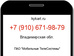 Информация о номере телефона +7 (910) 671-98-79: регион, оператор