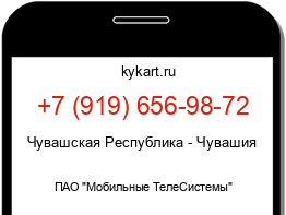 Информация о номере телефона +7 (919) 656-98-72: регион, оператор