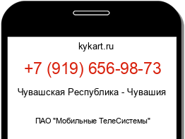 Информация о номере телефона +7 (919) 656-98-73: регион, оператор