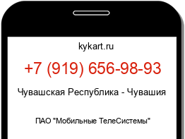 Информация о номере телефона +7 (919) 656-98-93: регион, оператор