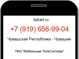 Информация о номере телефона +7 (919) 656-99-04: регион, оператор