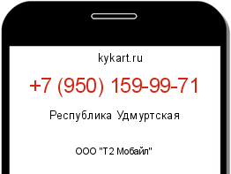 Информация о номере телефона +7 (950) 159-99-71: регион, оператор