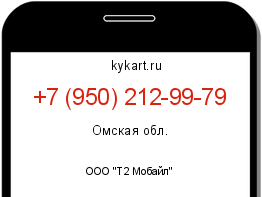 Информация о номере телефона +7 (950) 212-99-79: регион, оператор