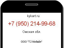 Информация о номере телефона +7 (950) 214-99-68: регион, оператор