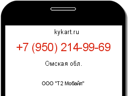 Информация о номере телефона +7 (950) 214-99-69: регион, оператор