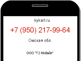 Информация о номере телефона +7 (950) 217-99-64: регион, оператор